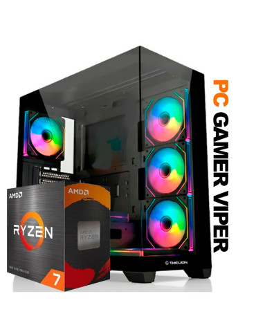 PC Gamer Viper Amd Ryzen 7 5700 16GB SSD 500 RTX 5050 8GB