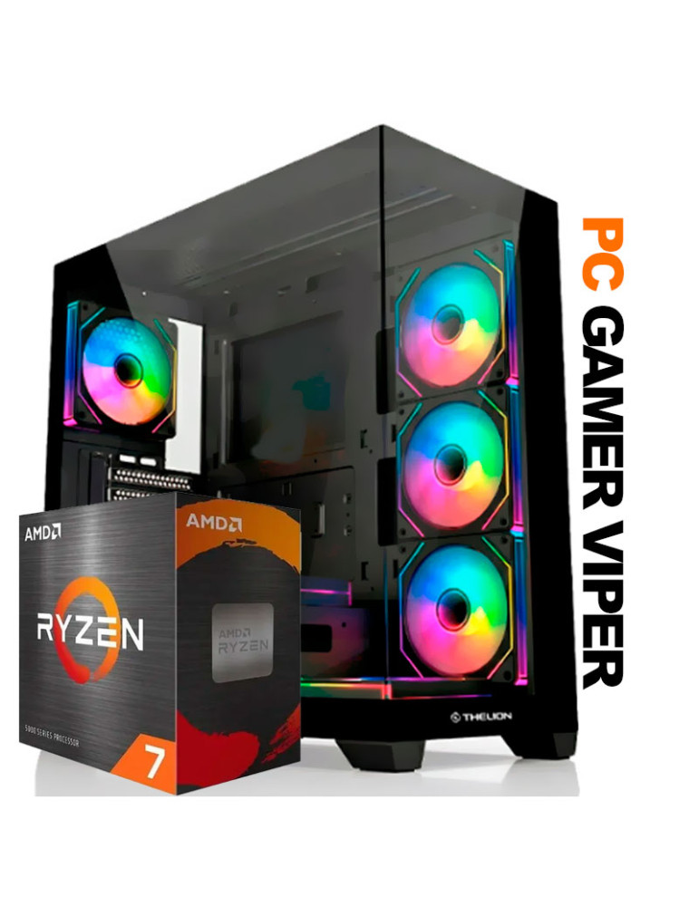 PC Gamer Viper Amd Ryzen 7 5700 16GB SSD 500 RTX 5050 8GB
