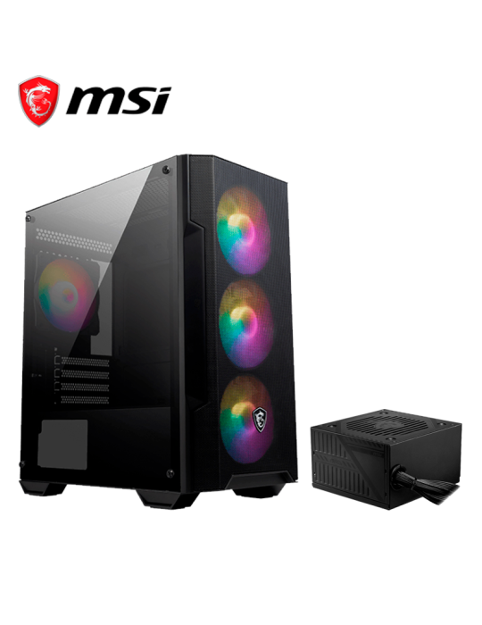 Case Msi Mag Forge 600W M100A Argb Black (Mag Forge M100A)