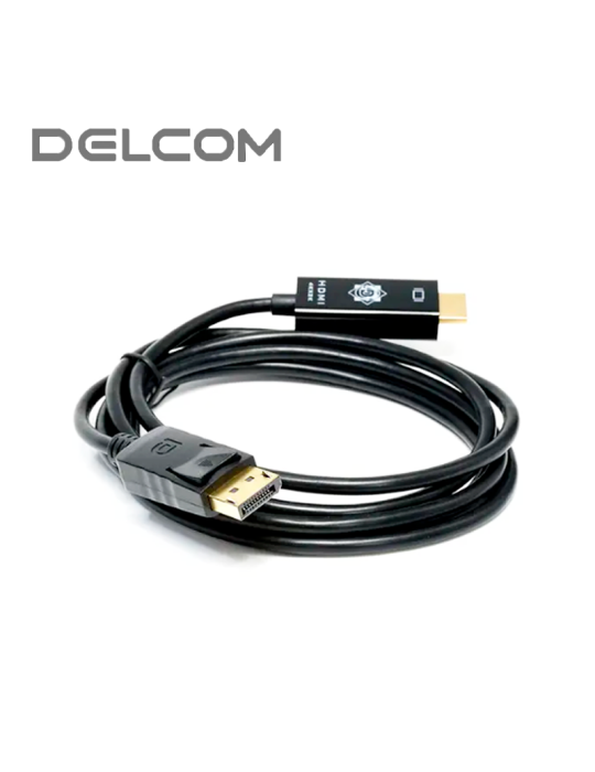 Cable Delcom DP A HDMI 1.8 Mts 4K DLDPHC001