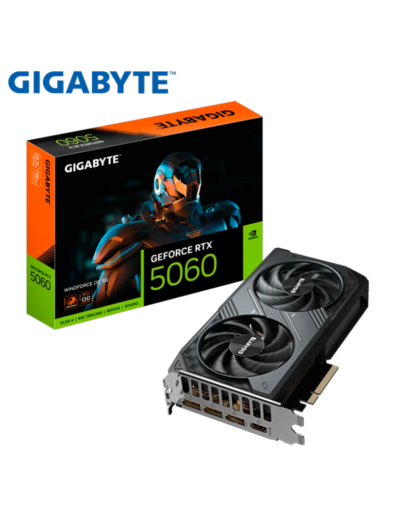 Tarjeta De Video Nvidia Gigabyte RTX 5060 Windforce OC 8GB