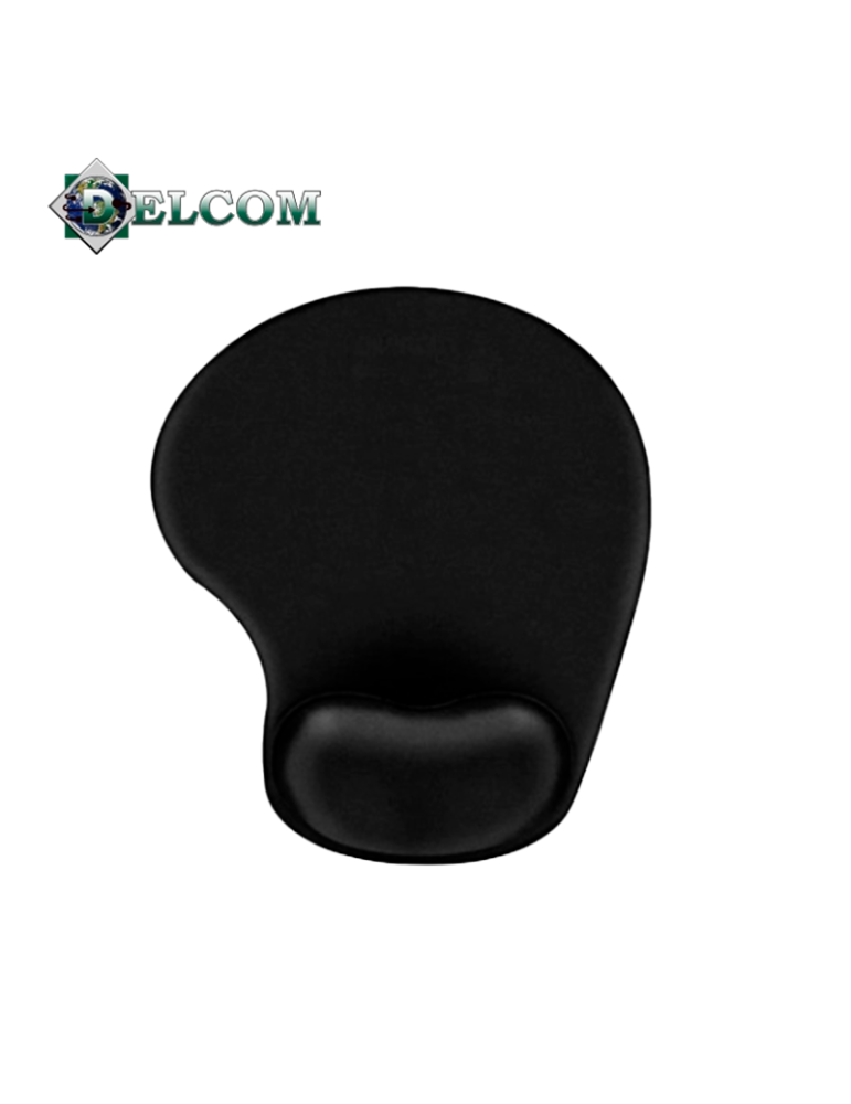 PAD MOUSE DELCOM 250X225X2MM NEGRO (DL-PMF002BK)
