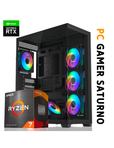 PC GAMER SATURNO AMD RYZEN 7 5700 16GB DDR4 1TB SSD RTX 5060 TI 8GB