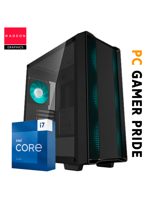 PC INTEL PRIDE CORE I7 13700 B760M 32GB DDR4 1TB SSD RX 9060 XT 8GB