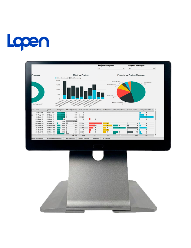 AIO Lopen POS LN-D180SN Doble Pantalla I5-1235/ 16GB/ SSD512GB/ HDMI/ Vga/ USB/15"